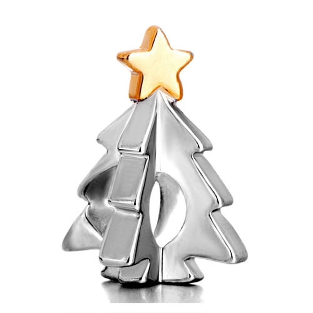 Pugster Guiding Star Christmas Tree Charm Beads